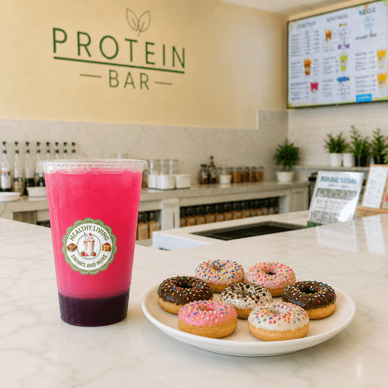 Loaded Drink + Protein Donuts Combo